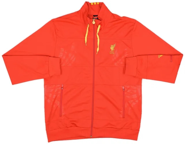 2009-10 Liverpool adidas Hooded Track Jacket - 8/10 - (XL)