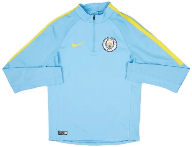 2016-17 Manchester City Nike 1/4 Zip Drill Top - 7/10 - (S)