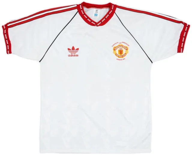adidas 1991 Manchester United ECWC Shirt - 7/10 - (M/L)