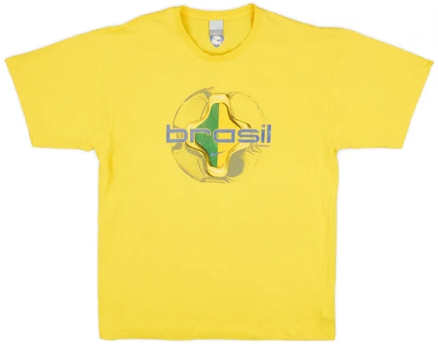 2002-03 Brazil Nike Graphic Tee - 6/10 - (L)