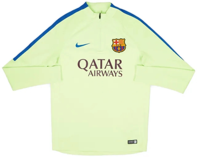 2017-18 Barcelona Nike 1/4 Zip Training Top - 8/10 - (L)