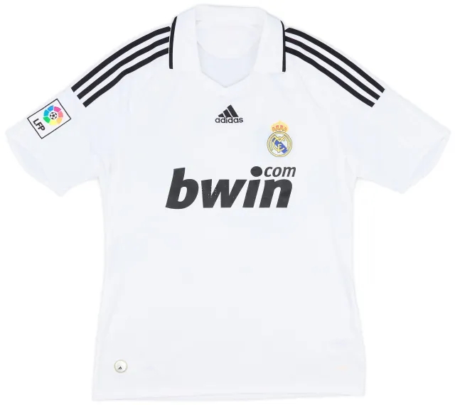adidas 2008-09 Real Madrid Home Shirt - 6/10 - (M)