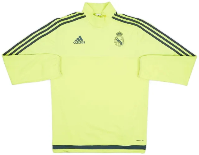 2015-16 Real Madrid adidas 1/4 Zip Drill Top - 8/10 - (S)