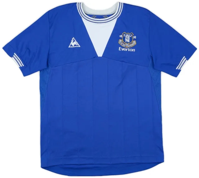 LeCoqSportif 2009-10 Everton Home Shirt - 7/10 - (XL.Boys)