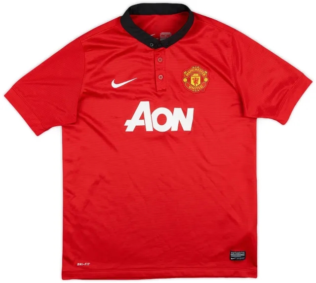 Nike 2013-14 Manchester United Home Shirt - 8/10 - (XL.Boys)