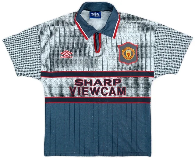 Umbro 1995-96 Manchester United Away Shirt - 8/10 - (Y)