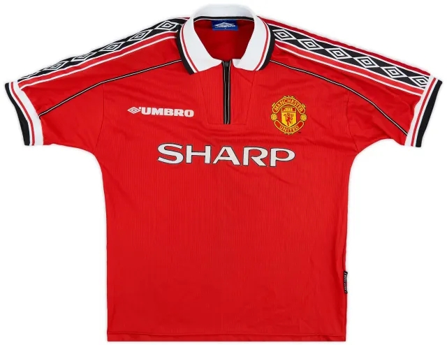 Umbro 1998-00 Manchester United Home Shirt - 8/10 - (Y)