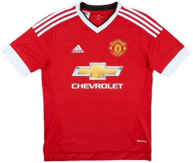 adidas 2015-16 Manchester United Home Shirt - 7/10 - (XL.Boys)