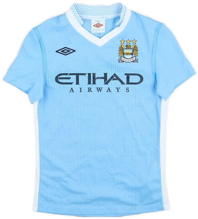 Umbro 2011-12 Manchester City Home Shirt - 6/10 - (S.Boys)