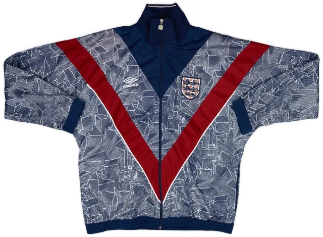 1993-95 England Umbro Track Jacket - 9/10 - (M)