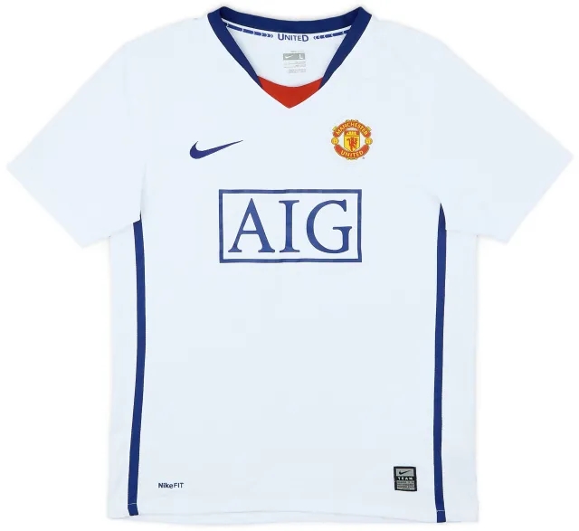 Nike 2008-10 Manchester United Away Shirt - 5/10 - (L.Boys)