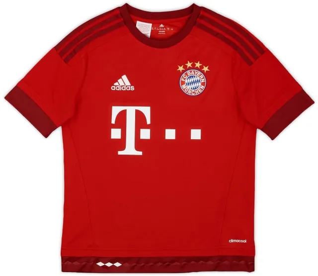 adidas 2015-16 Bayern Munich Home Shirt - 9/10 - (L.Boys)