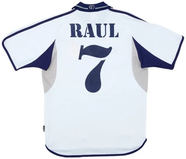 adidas 2000-01 Real Madrid Home Shirt Raul #7 - 5/10 - (S)