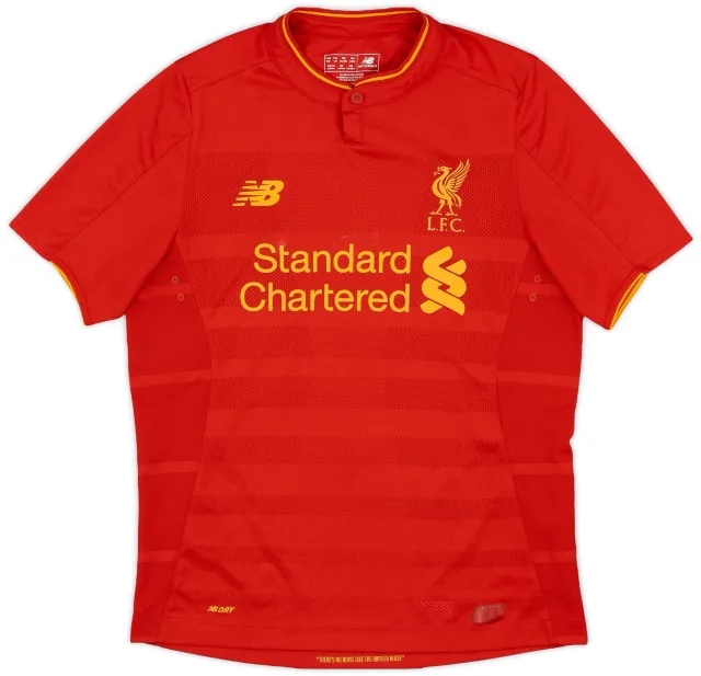 NewBalance 2016-17 Liverpool Home Shirt - 9/10 - (XL.Boys)