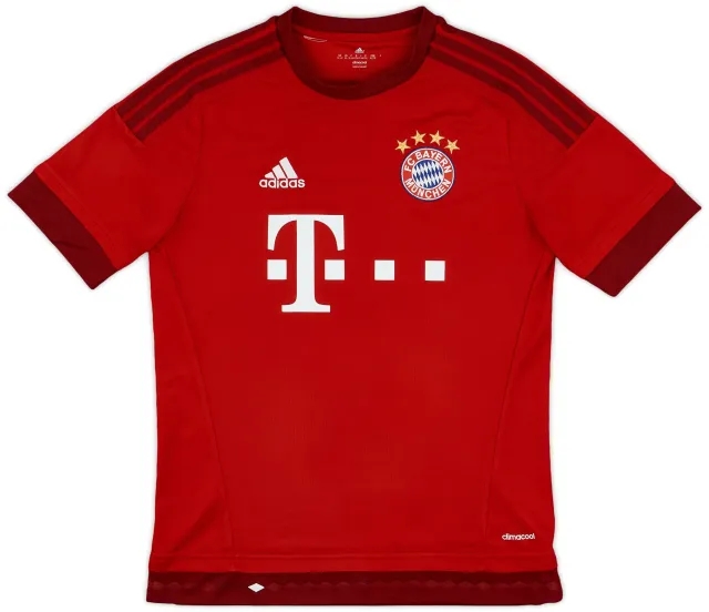 adidas 2015-16 Bayern Munich Home Shirt - 9/10 - (XL.Boys)