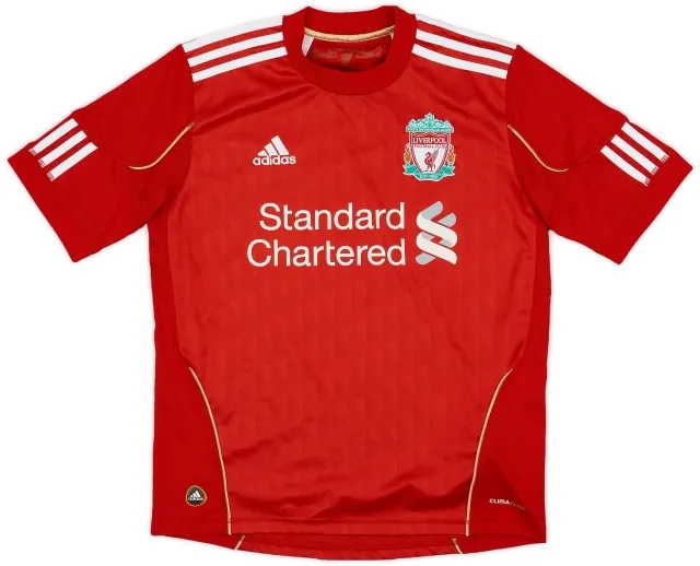 adidas 2010-12 Liverpool Home Shirt - 7/10 - (L.Boys)