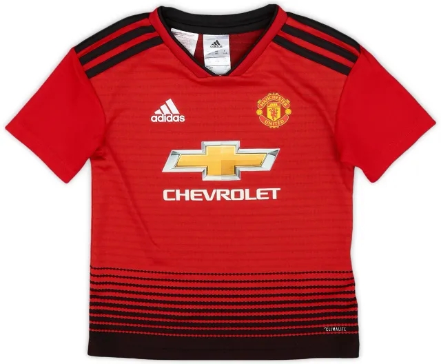 adidas 2018-19 Manchester United Home Shirt - 8/10 - (5-6 Years)