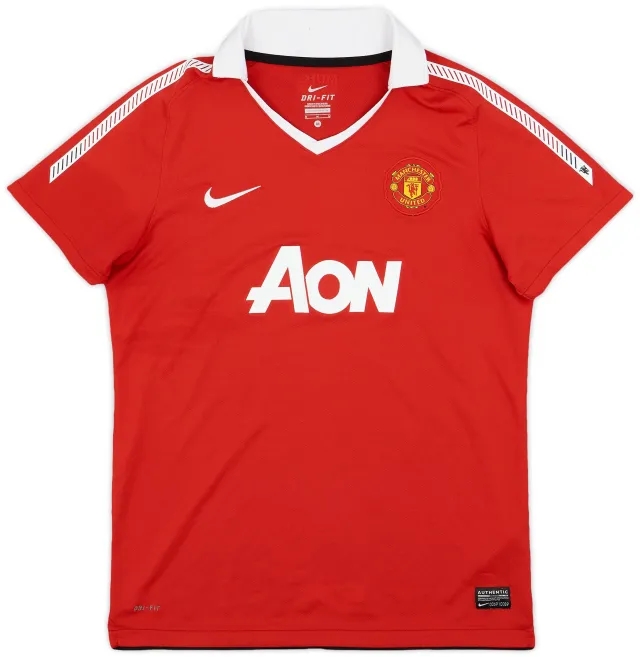 Nike 2010-11 Manchester United Home Shirt - 9/10 - (Women's M)