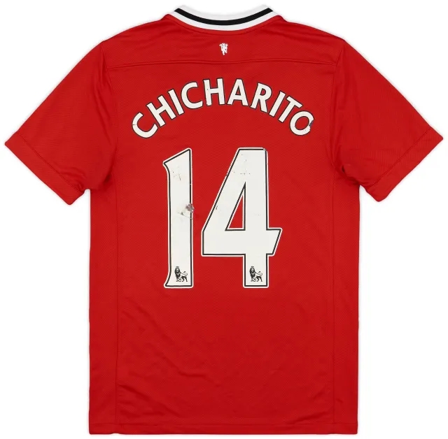 Nike 2011-12 Manchester United Home Shirt Chicharito #14 - 5/10 - (S)