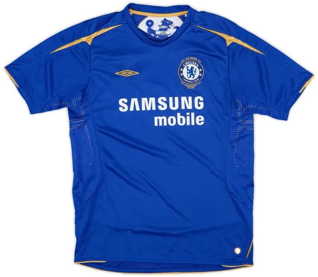 Umbro 2005-06 Chelsea Centenary Home Shirt - 9/10 - (XL.Boys)