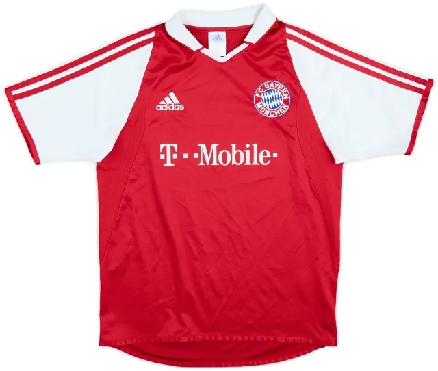 adidas 2003-04 Bayern Munich Home Shirt - 8/10 - (XL.Boys)