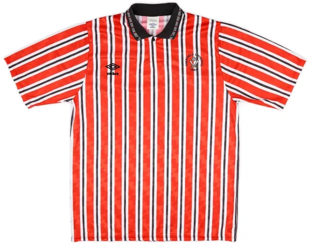 Umbro 1990-92 Sheffield United Home Shirt - 8/10 - (L)