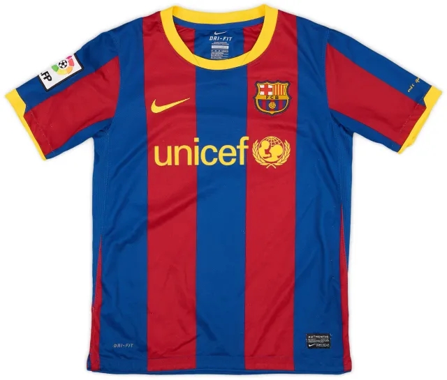 Nike 2010-11 Barcelona Home Shirt - 8/10 - (M.Boys)