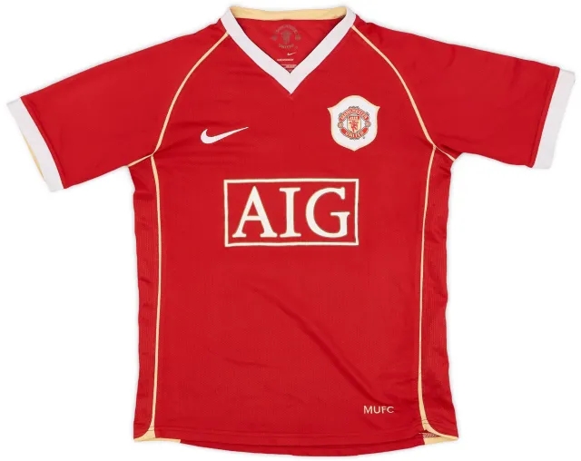 Nike 2006-07 Manchester United Home Shirt - 6/10 - (M.Boys)