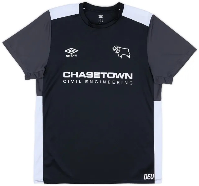 Umbro 2016-17 Derby County Staff Issue Training Shirt #DEV - 7/10 - (M)