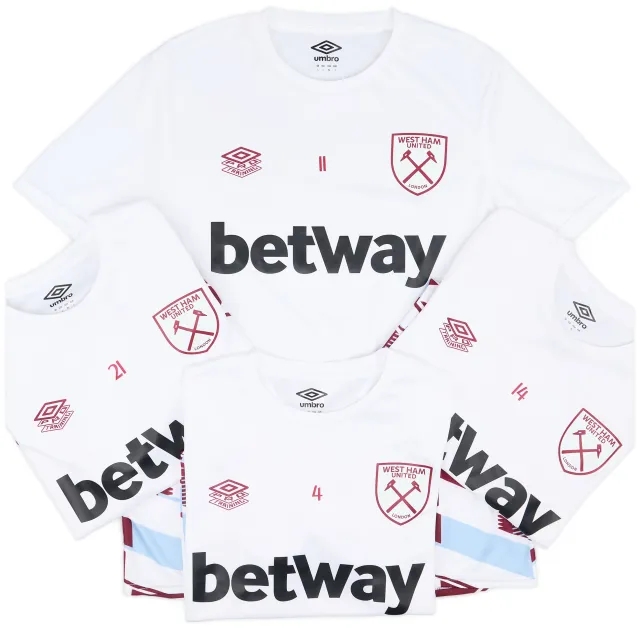 Umbro 2023-24 West Ham Player Issue Pre-Match Shirt - 9/10 - (L)