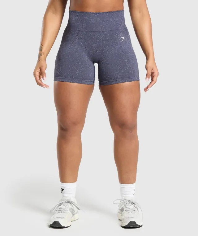 Gymshark Adapt Fleck Seamless Shorts - Weighted Purple/Metal Purple