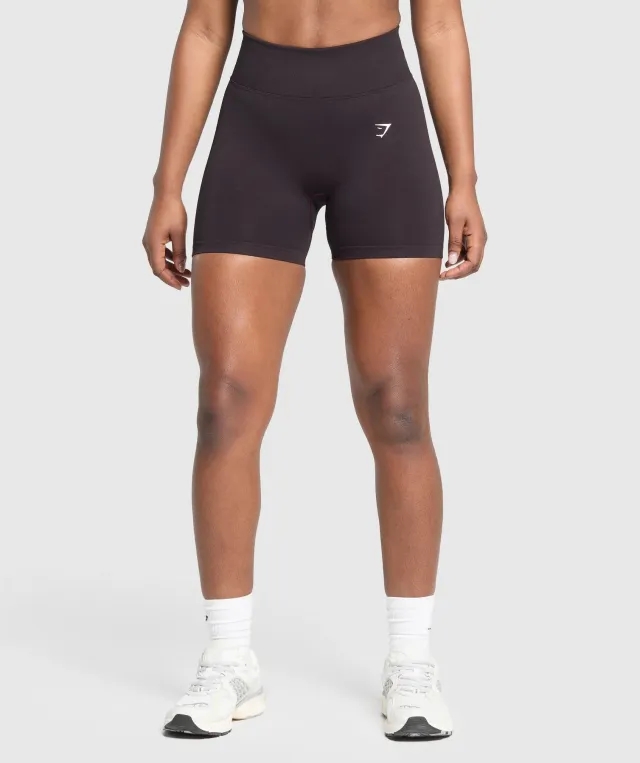 Gymshark Lift Seamless Shorts - Depth Purple/Black Marl
