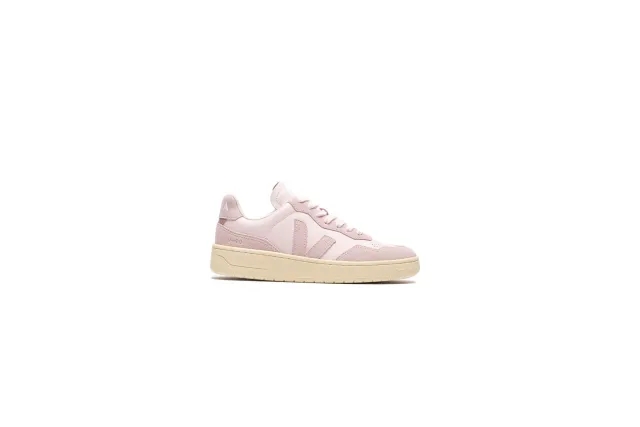 VEJA Women's V-90 Leather Trainers - Lassi Petale - UK 8 - Pink