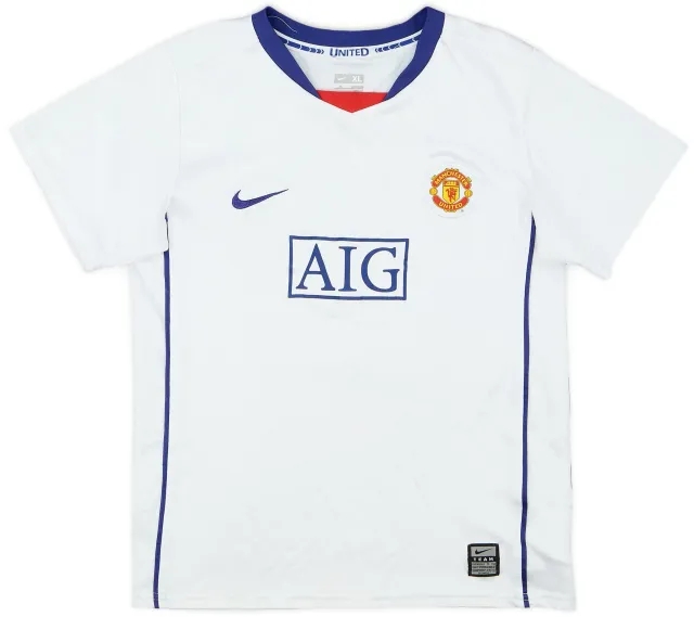 Nike 2008-10 Manchester United Away Shirt - 6/10 - (7-8 Years)