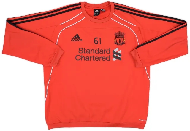 2010-11 Liverpool Player Issue adidas Sweat Top #61 - 7/10 - (L/XL)