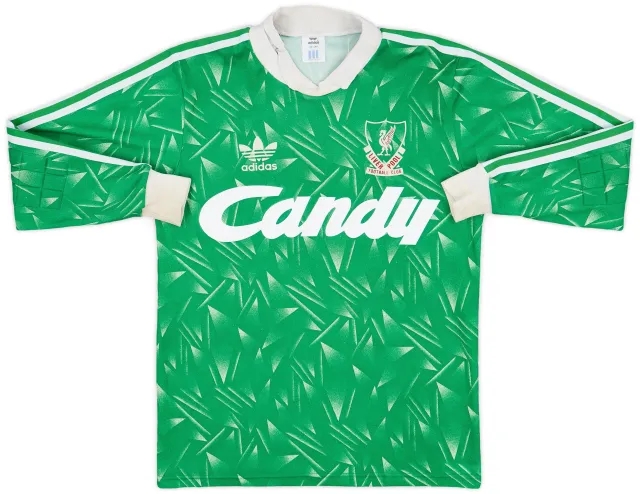 adidas 1989-91 Liverpool GK Shirt - 8/10 - (S)