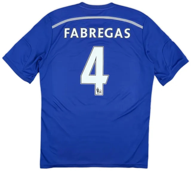 adidas 2014-15 Chelsea Home Shirt Fabregas #4 - 7/10 - (L)