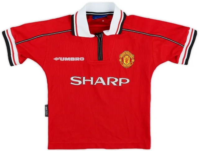 Umbro 1998-00 Manchester United Home Shirt - 7/10 - (7-8 Years)
