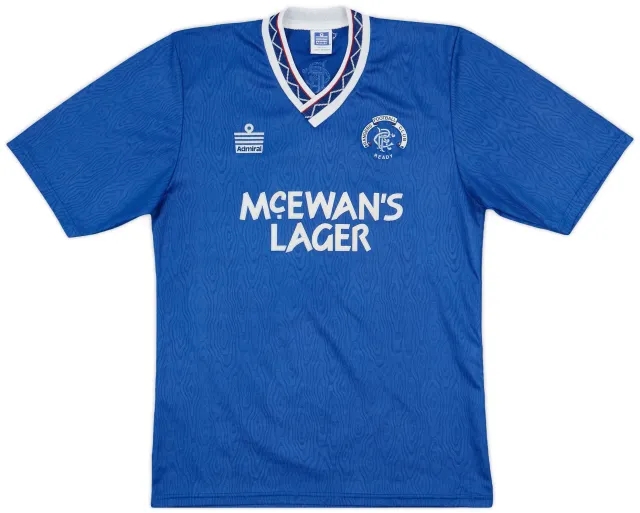 Admiral 1990-92 Rangers Home Shirt - 8/10 - (M)