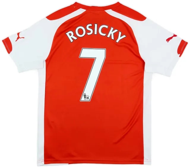 Puma 2014-15 Arsenal Home Shirt Rosicky #7 - 7/10 - (S)