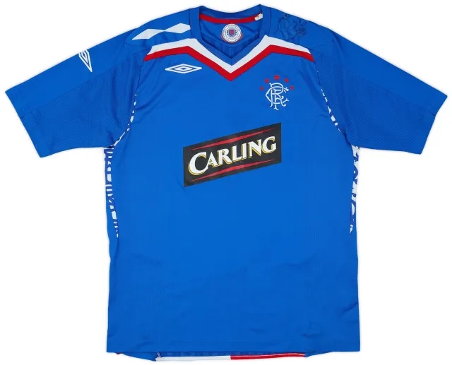 Umbro 2007-08 Rangers Home Shirt - 5/10 - (L)