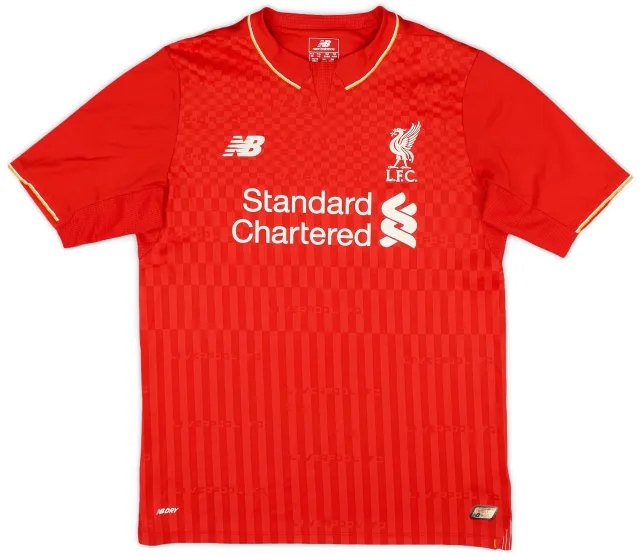 NewBalance 2015-16 Liverpool Home Shirt - 8/10 - (XL.Boys)