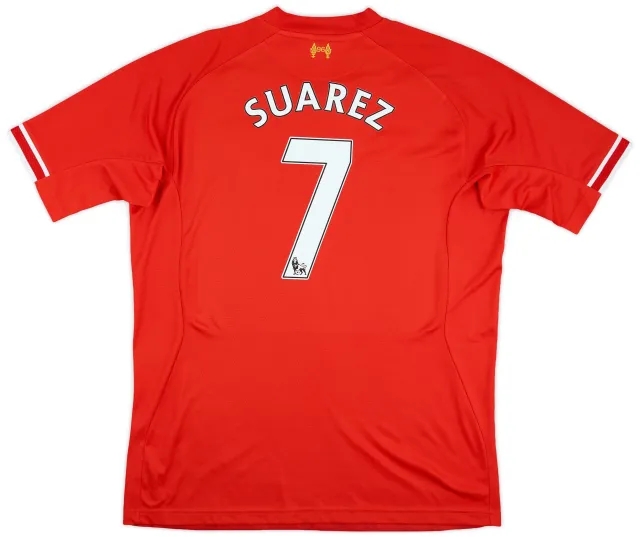 2013-14 Liverpool Home Shirt Suarez #7 - 5/10 - (XXL)