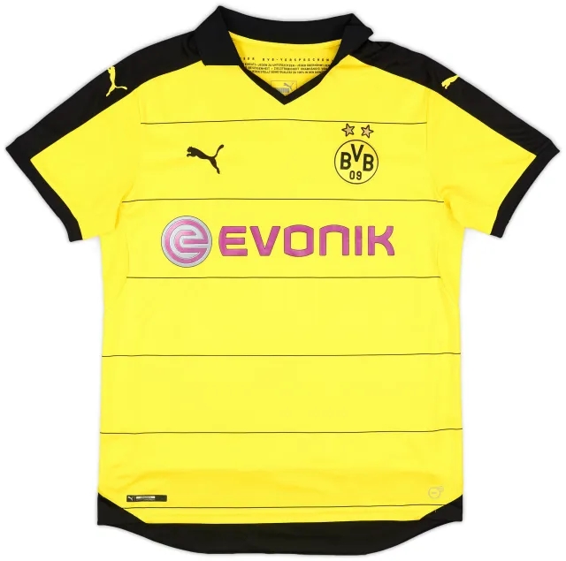 Puma 2015-16 Borussia Dortmund Home Shirt - 7/10 - (L)