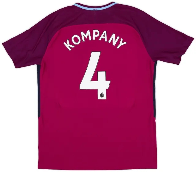 Nike 2017-18 Manchester City Away Shirt Kompany #4 (XL)