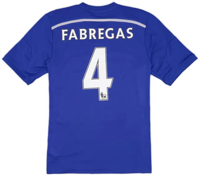 adidas 2014-15 Chelsea Home Shirt Fabregas #4 - 7/10 - (S)