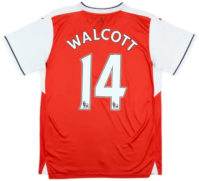 Puma 2016-17 Arsenal Home Shirt Walcott #14 - 6/10 - (S)