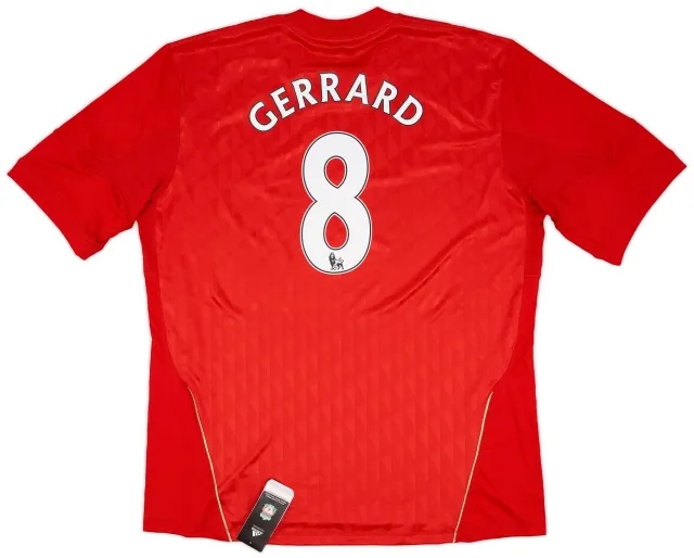 adidas 2010-12 Liverpool Home Shirt Gerrard #8 (XXL)