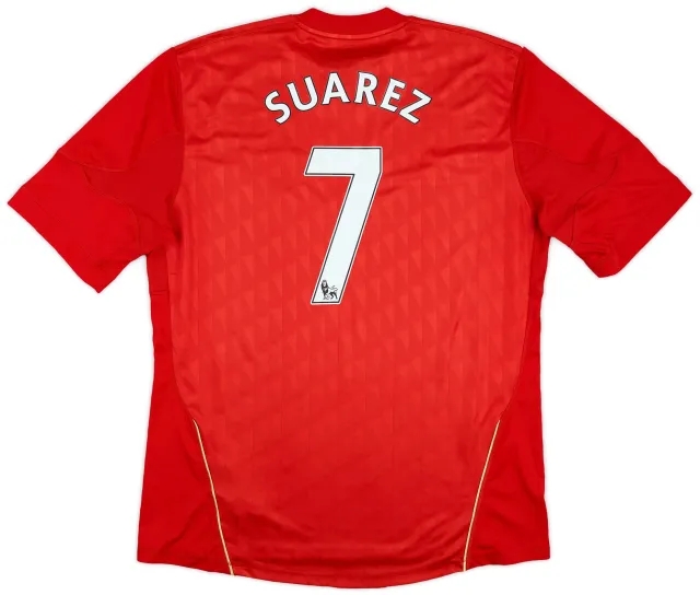 adidas 2010-12 Liverpool Home Shirt Suarez #7 - 6/10 - (XL)