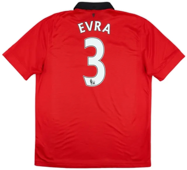 Nike 2013-14 Manchester United Home Shirt Evra #3 - 8/10 - (L)